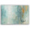 «Tranquil Drift II», art mural abstrait sur toile bleu et doré