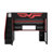 Full Size Wood Loft Bed With Desk And Staircase, Gaming Loft Bed With LED Lights And USB Ports