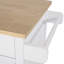 Chariot de cuisine avec plateau en bois manufacturé-2104334088