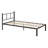 Triple Twin Metal Bunk Bed with Vent Guardrails, Noise-Free Wood Slats, Converts to 3 Beds, No Box Spring