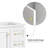 30"White Bathroom Vanity. Abundant Storage Cabinet -1 Soft Close Doors And 3 Drawers-111448843