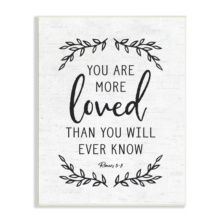 You Are Loved Bible Verse Scripture Religious Quote Wall Plaque Art By Lettered And Lined