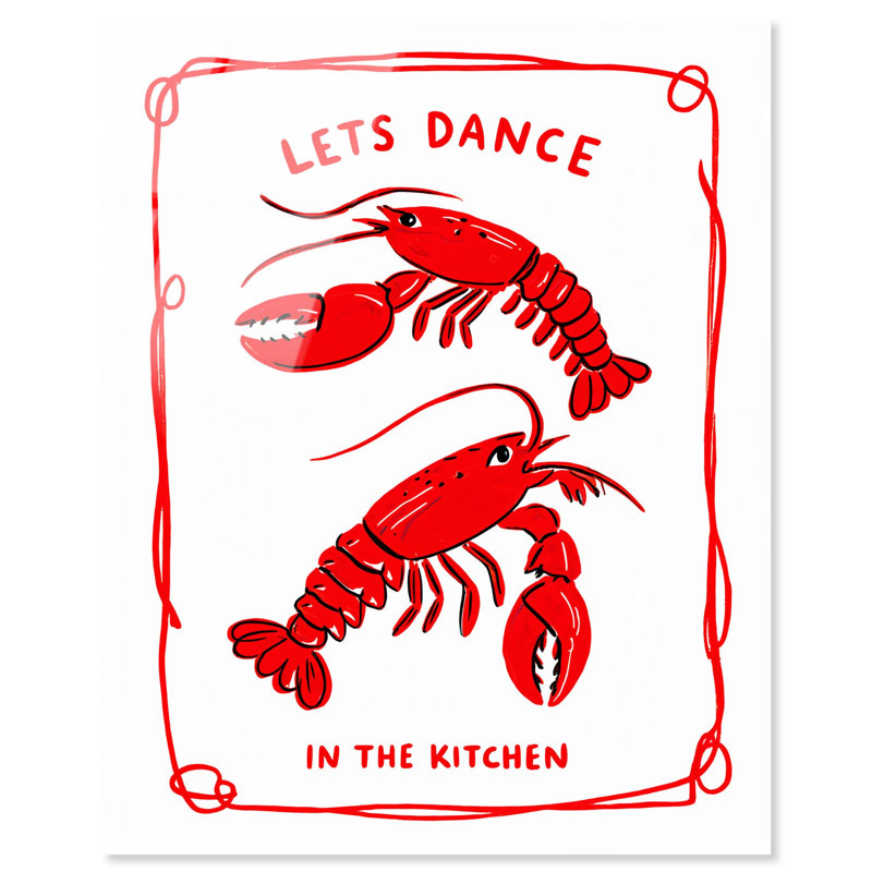 Danse de crabe, reproduction sur acrylique, impressions rétro par Art Remedy, H 45 po x l 36 po