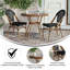 Ensemble bistro commercial avec table et deux chaises Rylan-1385296431