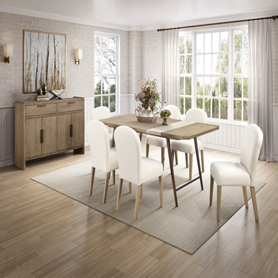 Asymmetrical Stone Slab Dining Table