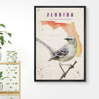 Oiseau moqueur gris de la Floride IDÉE4WALL