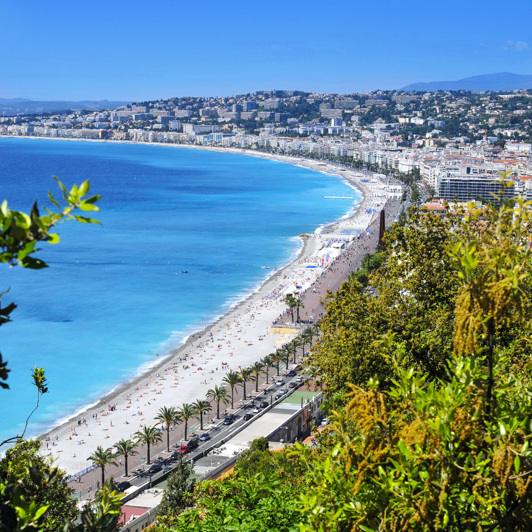 Leinwandbild Aerial View of Nice, France von nito100