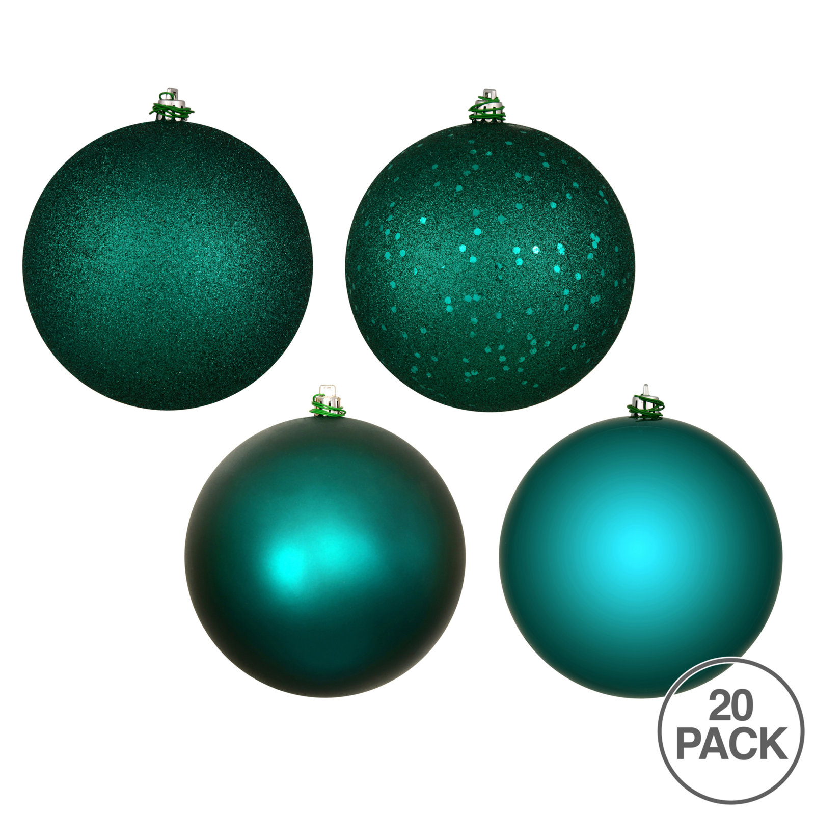 The Holiday Aisle® 3" Shatterproof Bauble, Copper, 20, 2.75" H x 2.75" W x 2.75" D