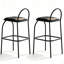 Chaise latérale à dossier plein noir (paquet de 2)-547840474-547840476
