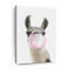 «Bubble Gum Llama», reproduction sur toile-1459217856