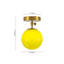 Plafonnier semi-encastré 1 lumière Moss Green Globe