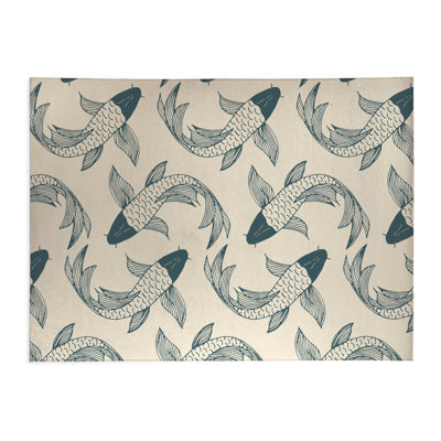 Koi Fish Flow Low Profile Kitchen Mat