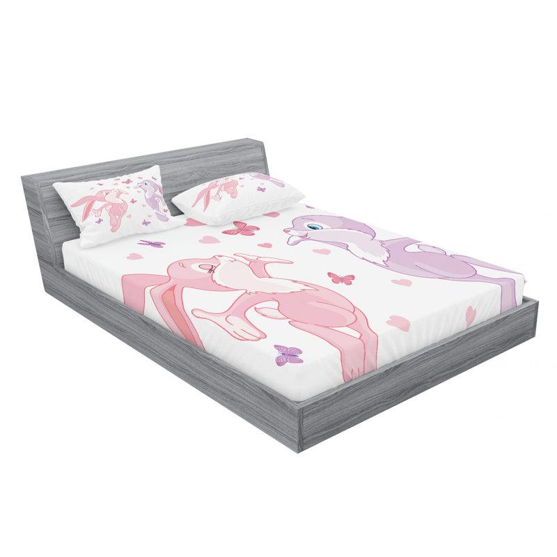Microfiber Sheet Set, Queen Sheet Set with Fitted Sheet