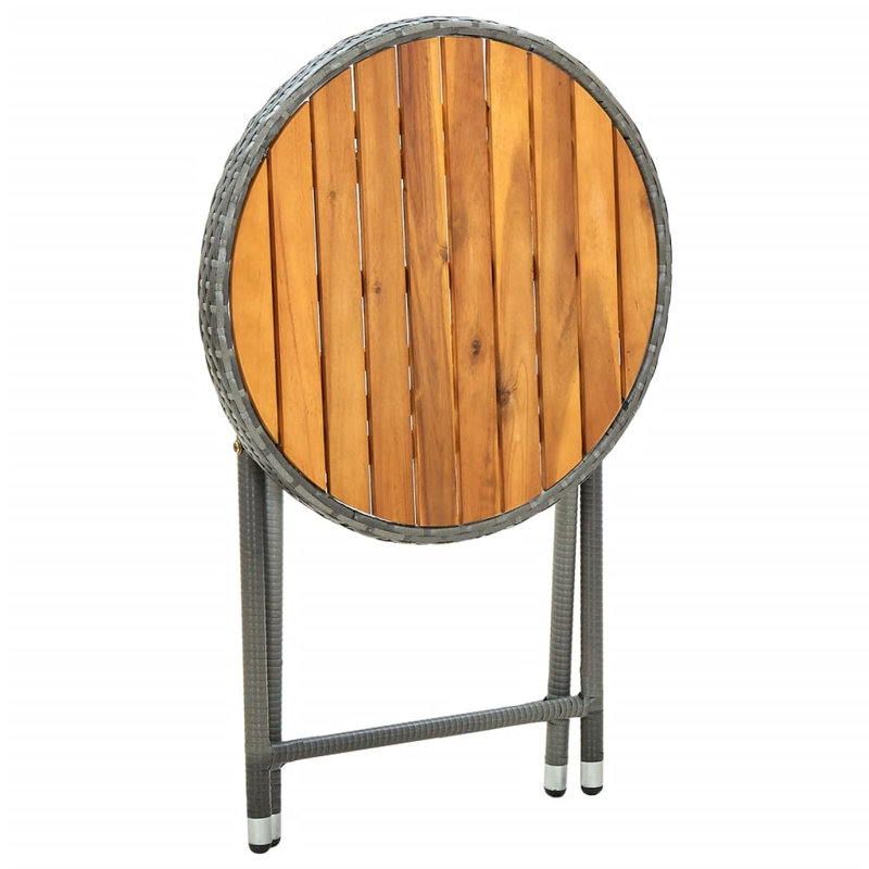Table basse pliable Clouse, Gris
