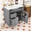 Meuble-lavabo avec lavabo supérieur et 2 tiroirs Clista-1074704929