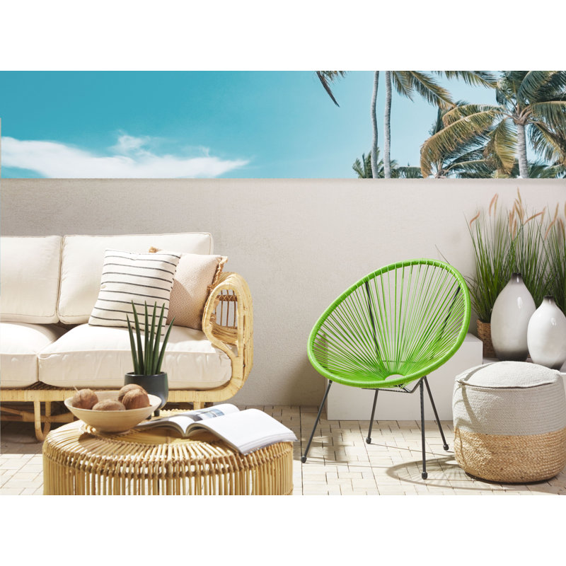 Broseley Wicker Outdoor Lounge Chair, Green