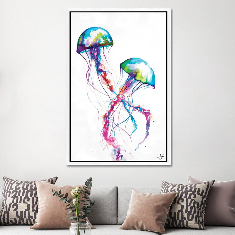 Marc Allante - Print on Canvas, 152.5 cm H x 101.5 cm W, White Floater Framed