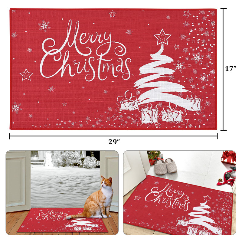 Paillasson Christmas, L 17 po x L 29 po