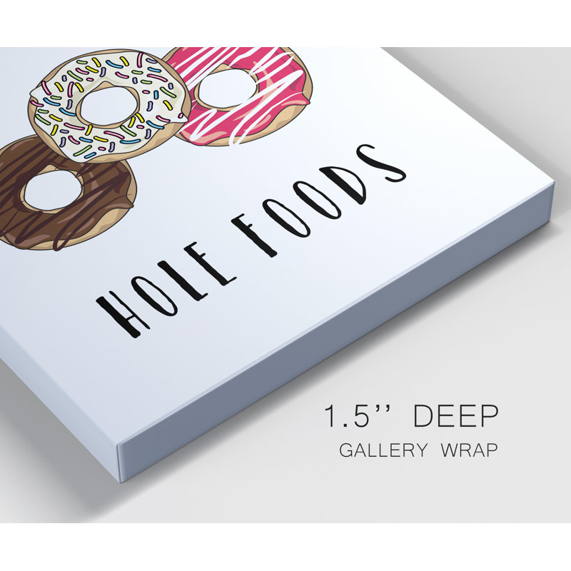 " Hole Foods ", 36" H  x 24" W x 1" D