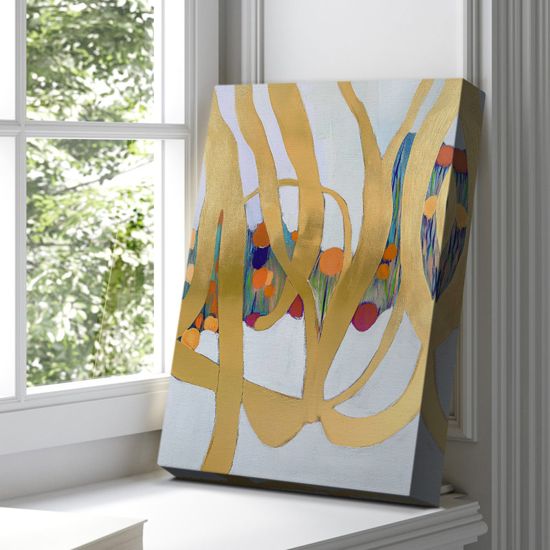 Toile tendue avec châssis abstrait XX prêt à accrocher , H 18 po x l 12 po