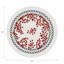 Christmas Berries Vegan Leather Round Pebble Placemat-535729861