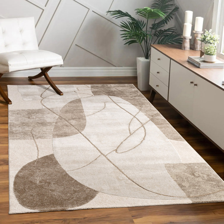 Ainslie Machine Woven Abstract Area Rug