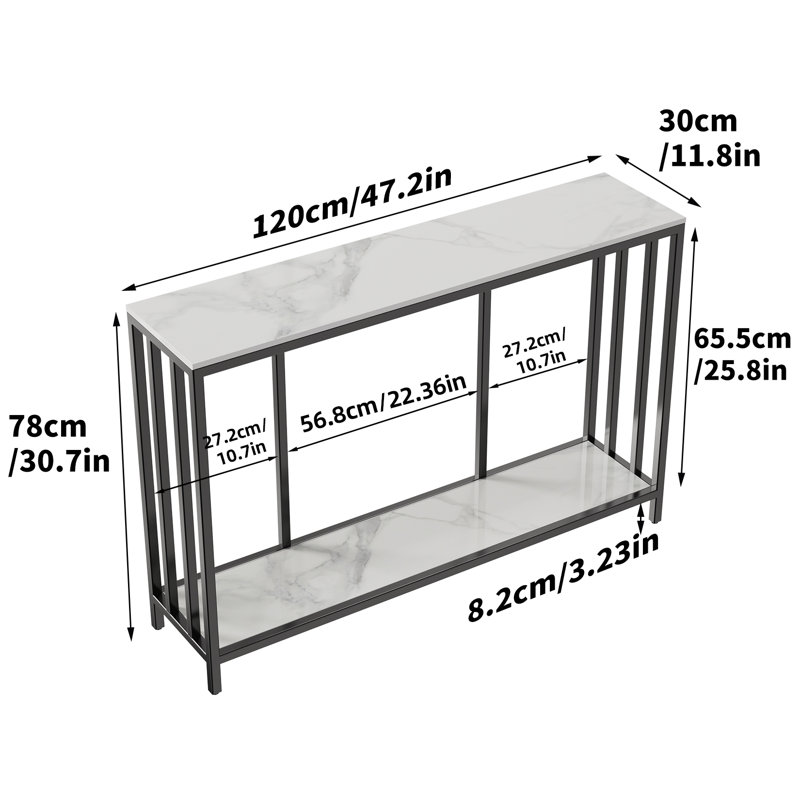 Alfard 120cm Marble Top Console Table