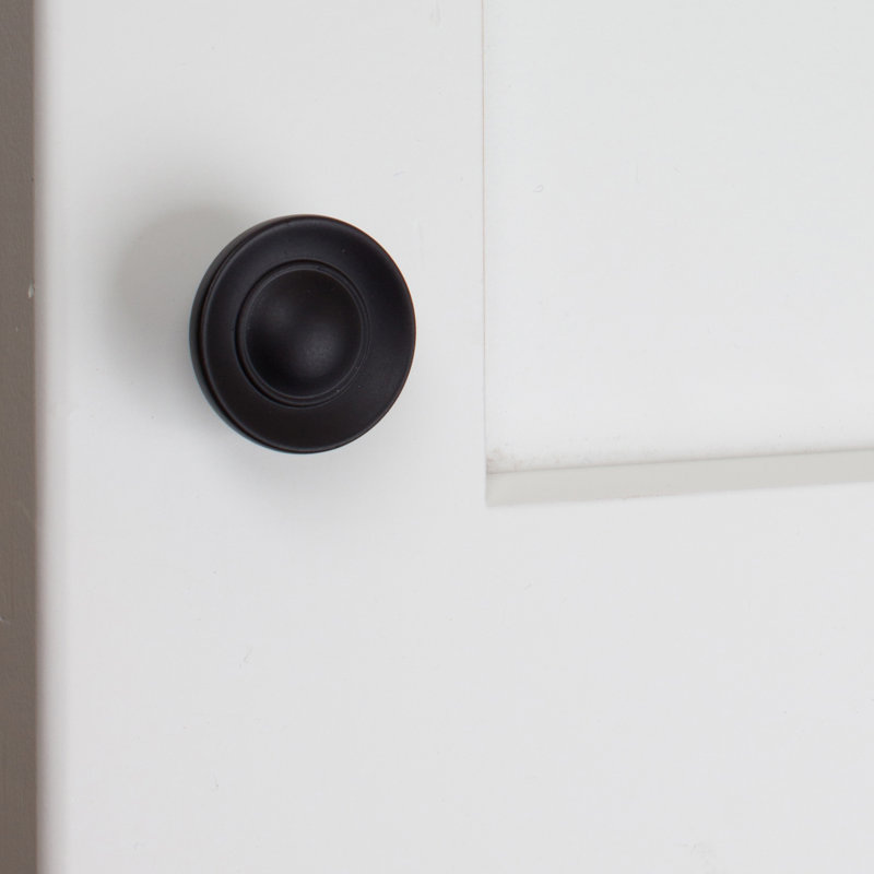 1" Diameter Mushroom Knob, Matte Black