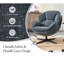 Upholstered Swivel Wingback Chair-168214135-168214132