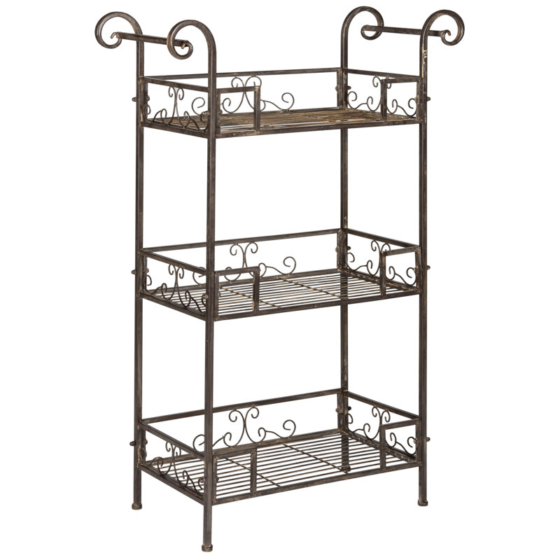 Noreen 3 Tier Shelf, Brown