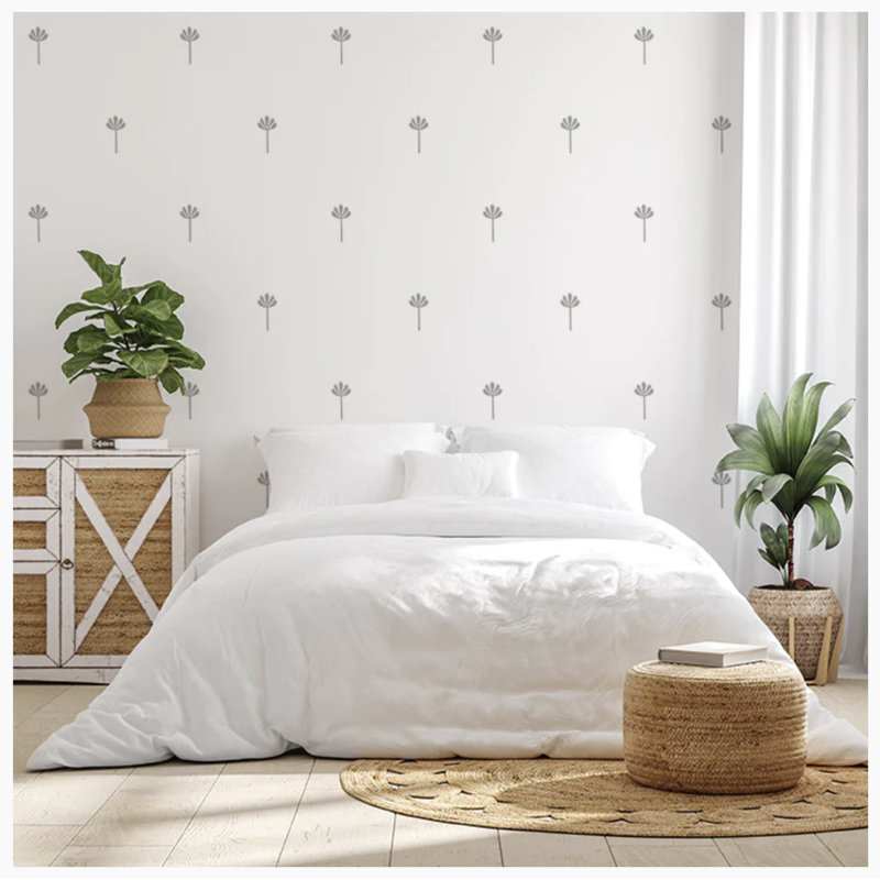 Adhésif décoratif Saguro Palms, Gris clair