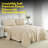 Ultra Soft Microplush Solid Fleece Sheet Set - Queen, Beige-117002903-117002899