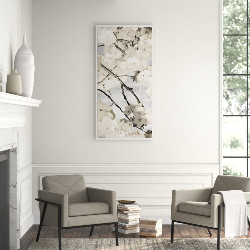 Blossom Triptych 1' Framed Graphic Art Print