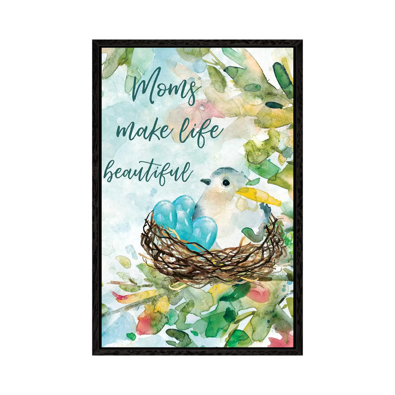 Mother's Nest II by Carol Robinson - Print on Canvas, 101.6 cm H x 66.04 cm W, Black Framed