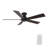 52'' DC Motor Flush-Mounted Ceiling Fan with Remote Control-528680617