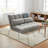 Tri-Fold Full / Double 44.5'' Upholstered Futon Chair-62998485