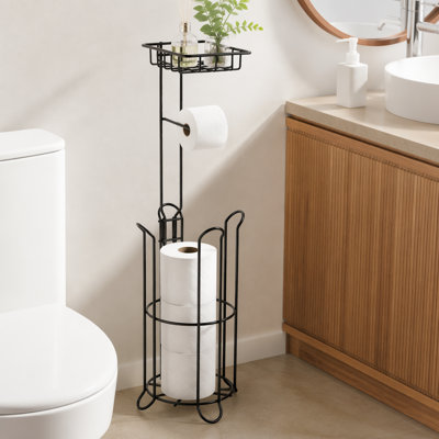 Porte-papier hygiénique sur pied avec tablette Mega Rolls