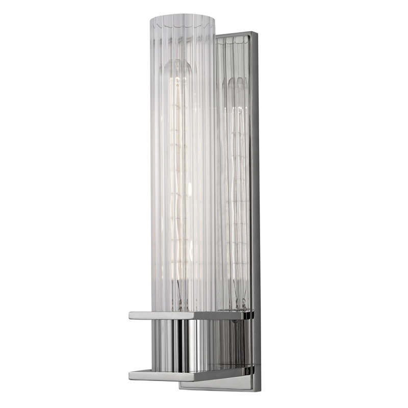 Sperry Steel Armed Sconce, Polished Nickel