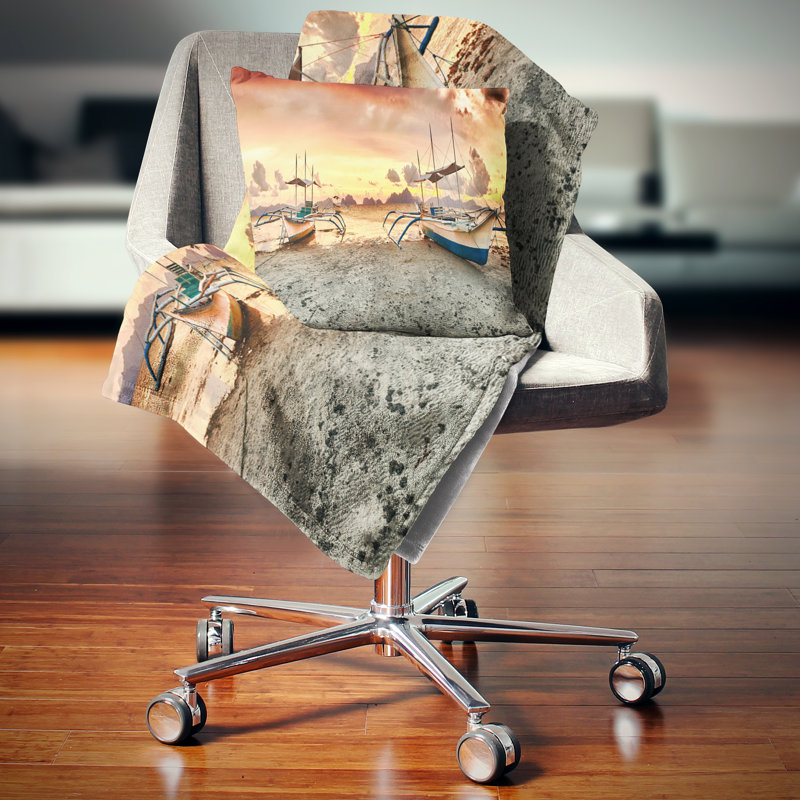 Housse et insert de coussin Seashore, 16 po x 1 po, Coussin décoratif