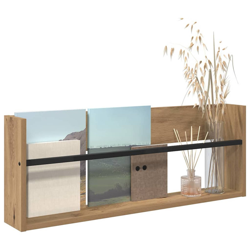 Wood Magazine Rack, Light Brown