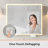 White Particleboard LED Mirror Cabinet With 2 USB