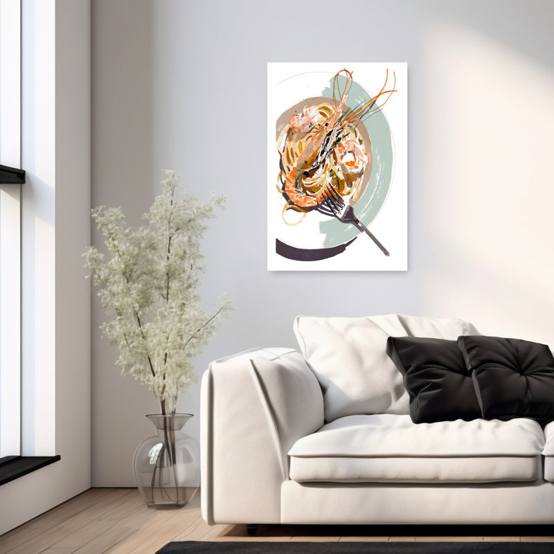 Art mural contemporain Gourmet, 36" H x 24" W