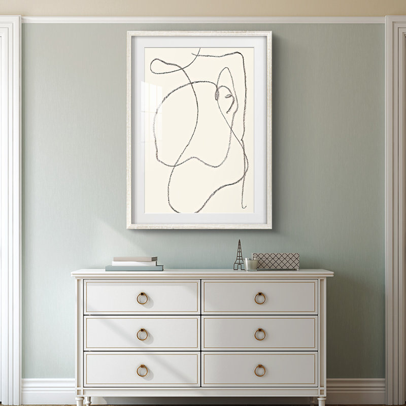 Ethereal Umber I -Framed Print, 28.5" H x 20.5" W, White