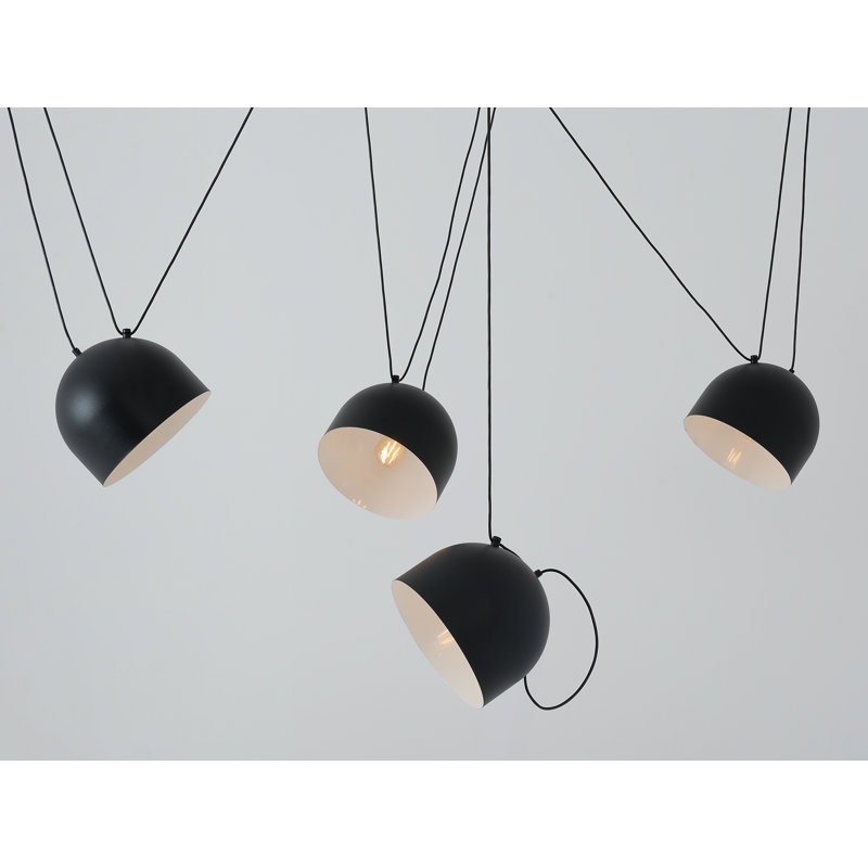Allan 4 - Light Unique/Statement Pendant, Black