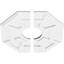 Médaillon de plafond contemporain en PVC Logan-36075519