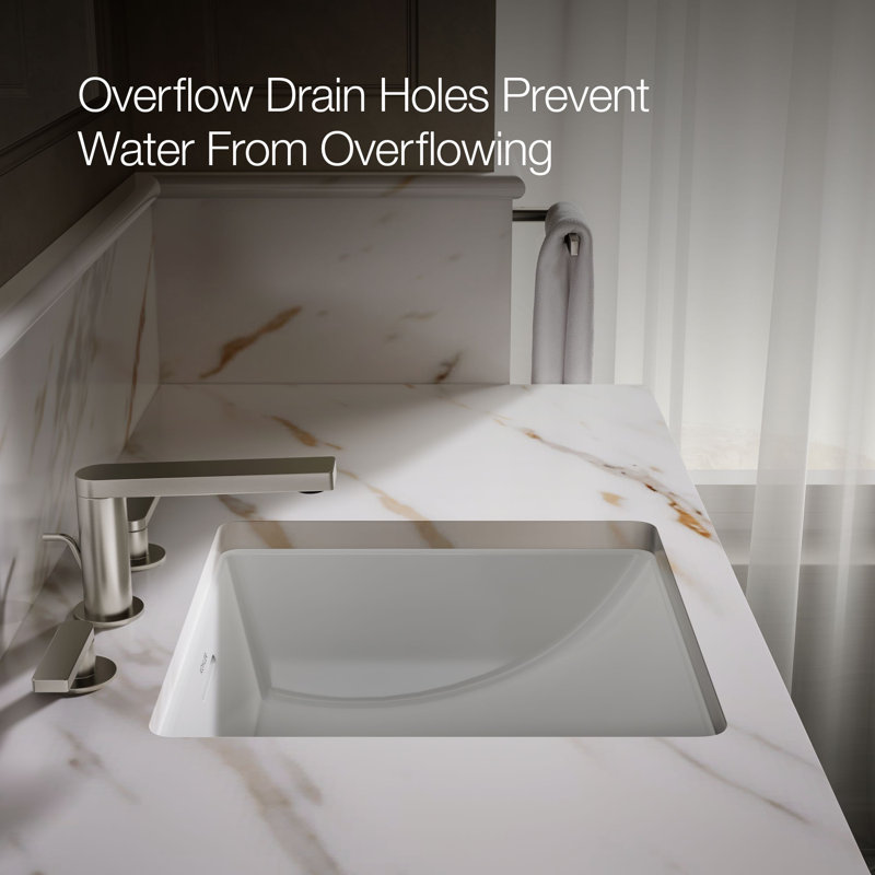 Brazn Square Undermount Bathroom Sink