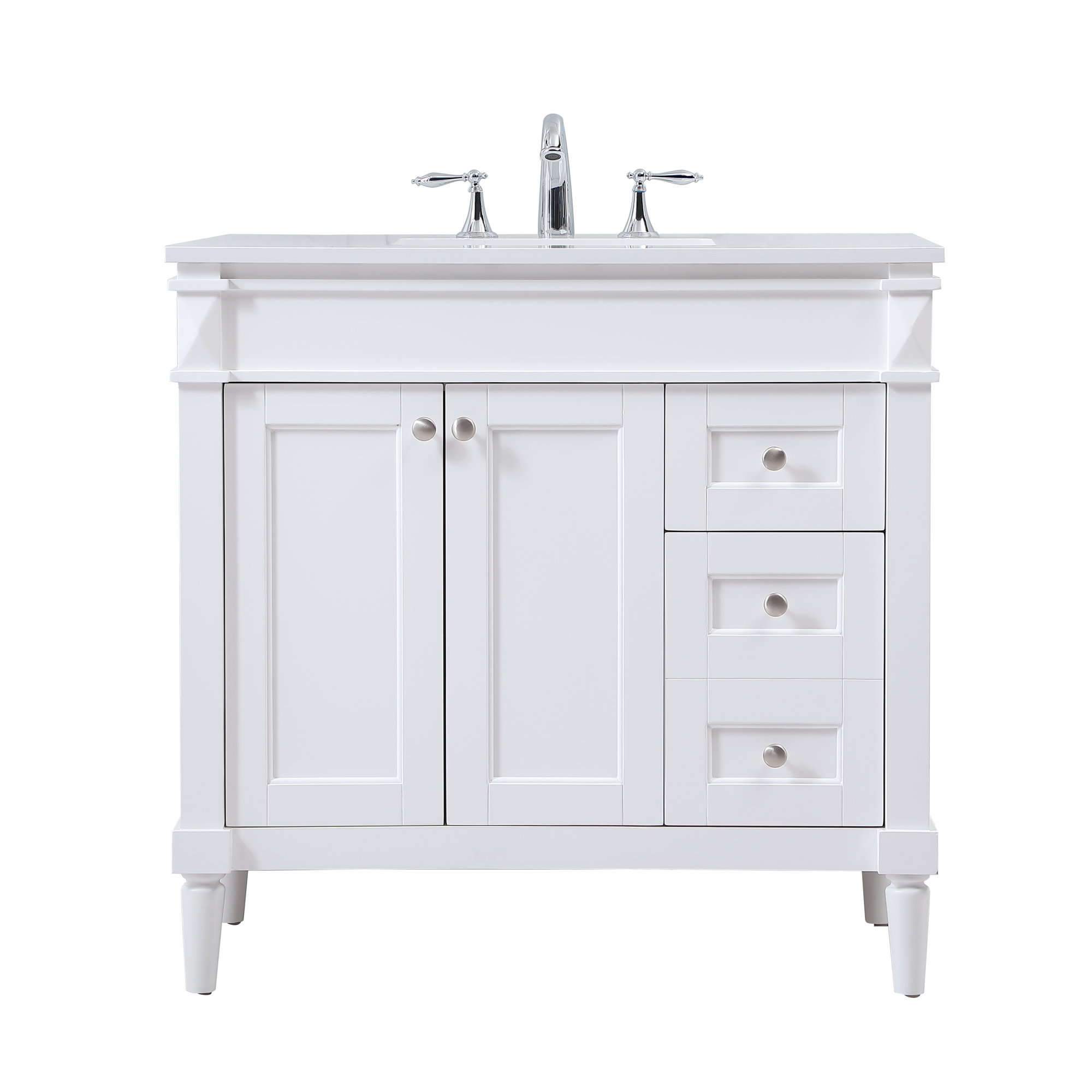 Readington 36'' Single Bathroom Vanity, White