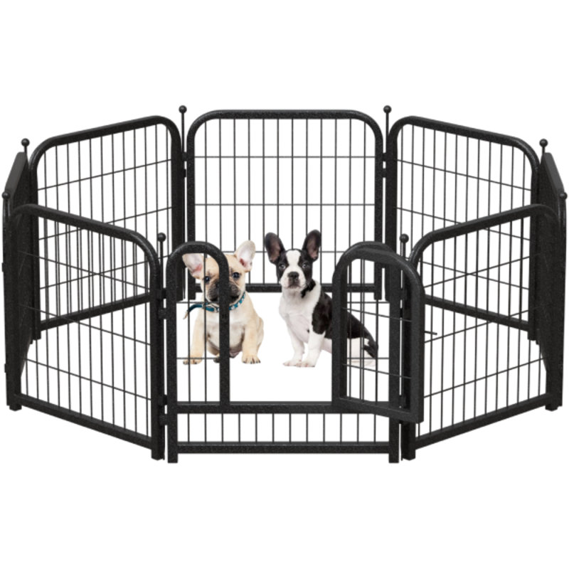 Parc intérieur et extérieur pour chien Pet Worldog Noir, H 23,26 po x l 23,62 po
