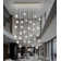 30-Light Rectangular Dimmable Crystal Led Chandelier Adjustable Long Lights