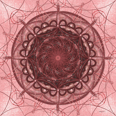 Pink Metallic Mandala by Angela Bawden